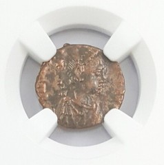NGC VF Roman AE4 of Honorius AD393- 423 NGC Ancients Certified VERY FINE Bronze