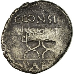 [#498625] Coin, Considia, Denarius, 46 BC, Rome, VF(30-35), Silver, Crawford:465