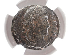 AD 337-350 ROMAN EMPIRE (House of Constantine-Constans) AE4 BI Nummus NGC XF