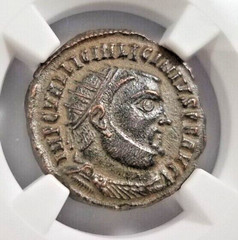 Licinius I Roman Empire Nummus NGC AU Ancient Conservator Protector of Emperors