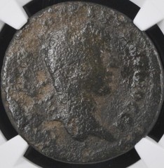 Emperor Elagabalus Sestertius 218-222AD NGC Graded Coin Genuine Authentic Roman