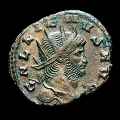*Lucernae* Gallienus Antoninianus FORTVNA REDVX . Ç (218) Rome mint 265 A.D.