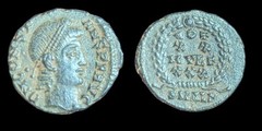 Ancient Roman Empire Coin CONSTANTIUS II Wreath VOT XX MVLT XXX