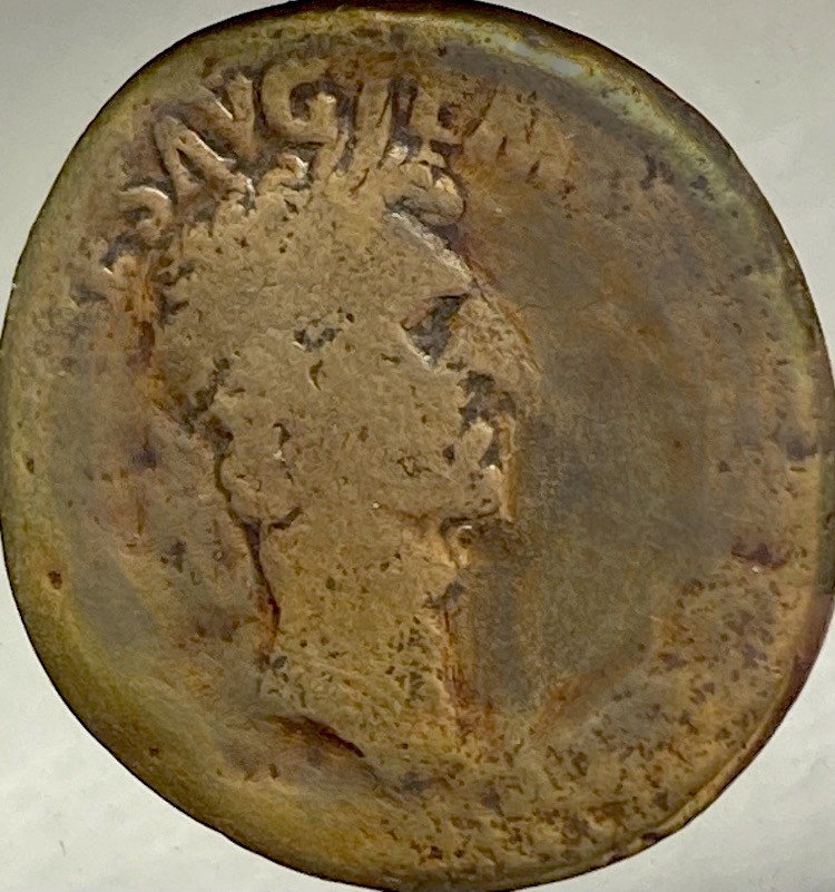 Emperor Nerva Sestertius Ancient Roman Coin 96-98AD Genuine Bronze Rome Scarce