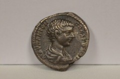 Roman Empire Caracalla 196-198 Silver Denarius #KTM10095