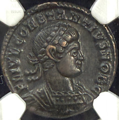 Constantius II BI Nummus NGC AU Roman Empire 337-361 Sharp Strike ArmyGlory Rev