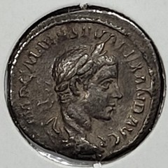 222-235 AD Roman Empire Severus Alexander Denarius Original