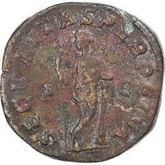 [#1506694] Gordian III, Sestertius, 244, Rome, Bronze, VF, RIC:336