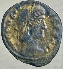 Genuine Ancient Roman Coin 337-342AD Emperor Constans 2 Soldiers Gloria Exercit