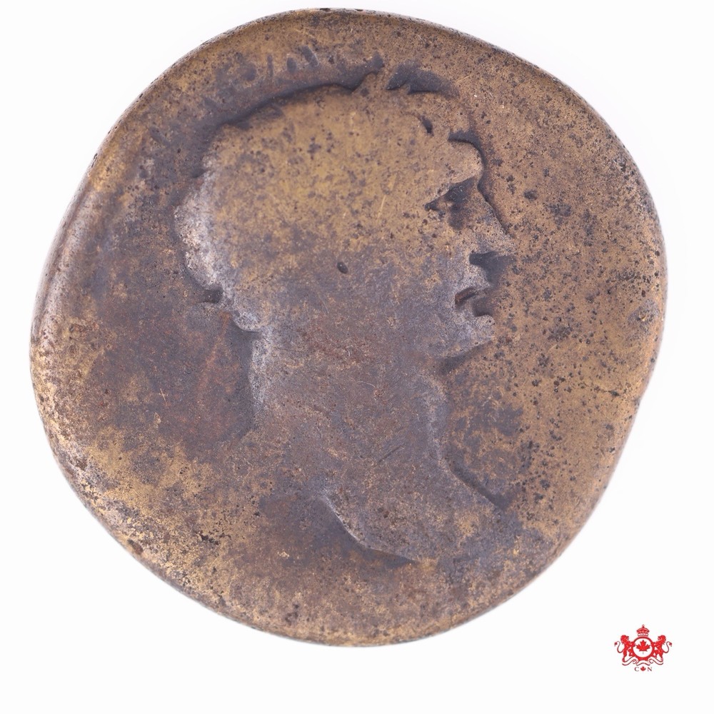 98-117 AD Roman Empire Sestertius Trajan – Ancient Coin – Lot#166P