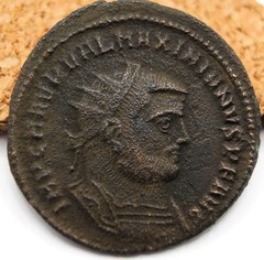 Roman Imperial | Maximianus | AE Reform Radiate | Antioch | 296 AD | Jupiter
