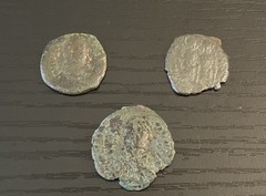 Assortment of Ancient Coins (Possibly Byzantine and Roman)