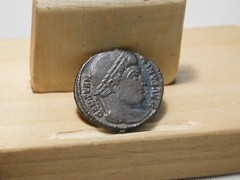Roman Imperial Constantine I, AE 3, Sarmatia Devicta rev.