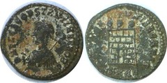 317-340 AD Roman Constantine II Camp Gate Heraclea BI Follis