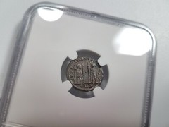 Constantine II Roman Empire BI Nummus AE3/4 NGC Ch AU Ancient Epfig Hoard Caesar