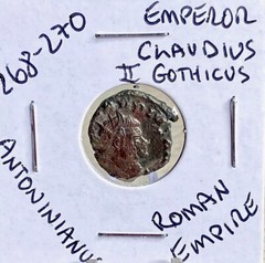 Authentic Ancient Roman Coin 270 AD Emperor Claudius II Gothicus 1750 Years Old
