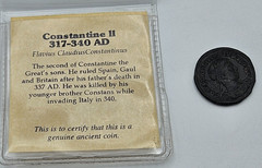 Constantine II Ancient Roman Bronze Coin 317-340 AD Caesar Wreath VOT Numismatic