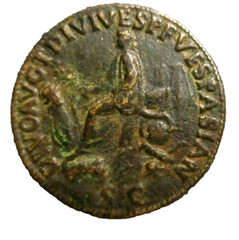 Excellent Titus AE Sestertius Ancient Roman Bronze Coin 79-81 AD, 34 mm # 206