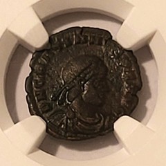 Western Roman Empire Gratian AD 367-383 AE3 Nummus VF NGC