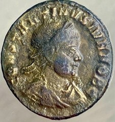 Ancient Roman Coin Emperor Constantine II Junior 321-334 AD Votive In Wreath