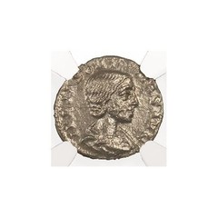 Rare Julia Soaemias Antoninianus – NGC Certified Slab (F) – Ancient Roman Coin