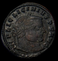 LICINIUS I Authentic Ancient 313AD Heraclea Roman Coin JUPITER EAGLE ~ XF ~ #g1