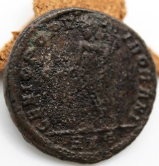 Roman Imperial | Galerius | AE Follis | Heraclea | 297-298 AD | Genius | 27.5 MM