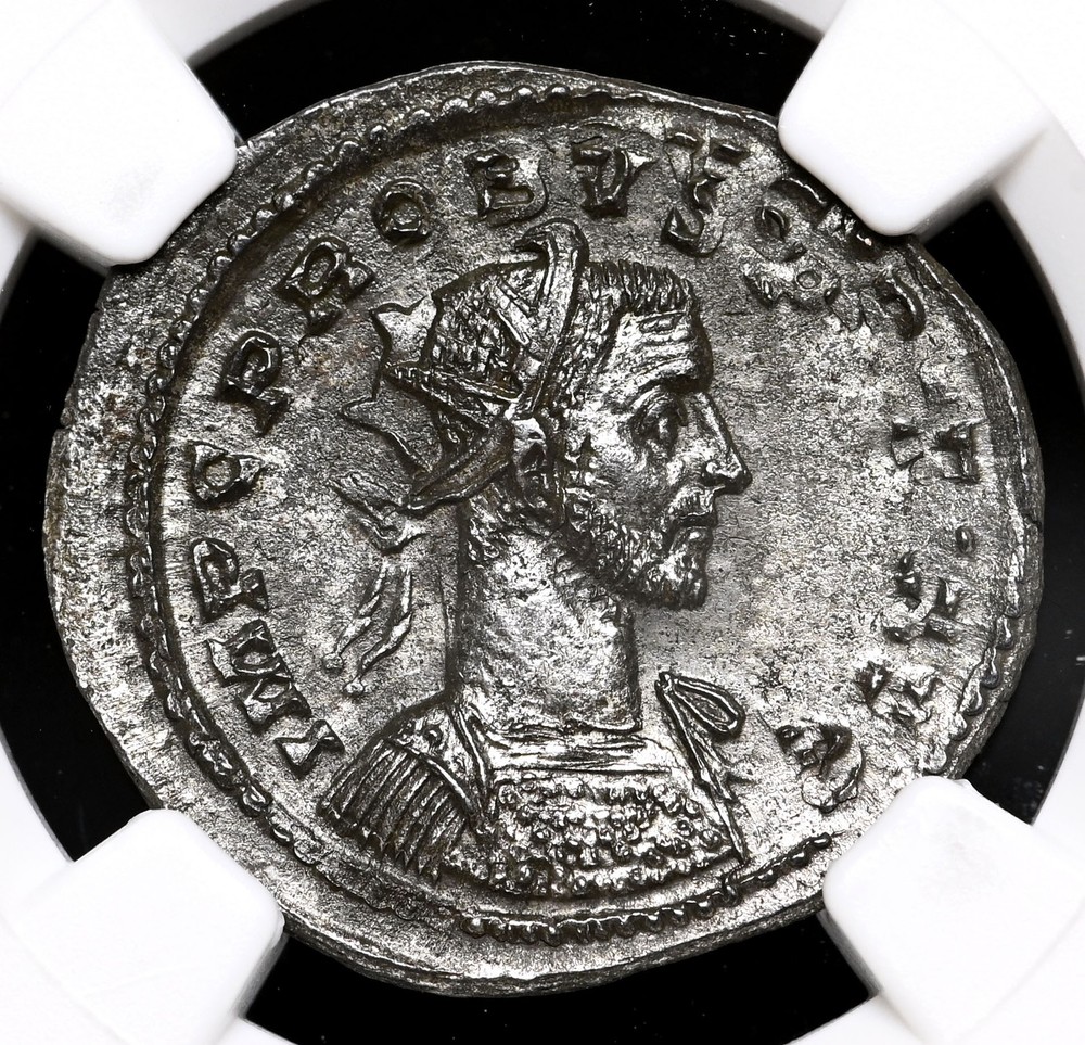 ROMAN EMPIRE. Probus, AD 276-282. Æ Antoninianus, NGC XF, Silvering