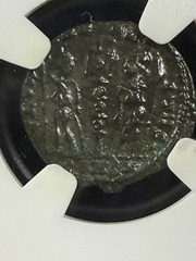 Constans BI Nummus NGC Ch XF House of Constantine AD 337-350 Strong Portrait