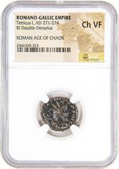 Authentic Roman Coin: Tetricus I (AD 271-274) NGC Graded VF Free Shipping!