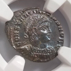 Constantine II Roman Empire BI Nummus AE3/4 NGC Ch AU Ancient Epfig Hoard Caesar