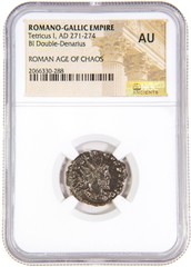 Roman Tetricus I AE Coin (AD 271-274) – NGC Certified AU Free Shipping!!!