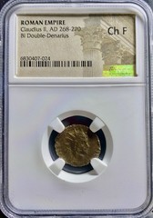 Ancient Roman Coin Claudius II Gothicus 268-270 AD Genuine NGC Graded Ch Fine