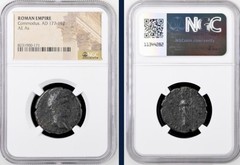 Roman Emperor Commodus NGC Genuine As Ancient Coin 177AD-192AD Bronze Certified