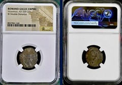 Roman Emperor Victorinus 269AD-271AD NGC Ancient Coin Genuine Double Denarius