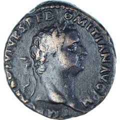 [#1173737] Coin, Domitian, As, 82, Rome, EF, Bronze, RIC:110