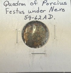 JUDAEA. Porcius Festus. AD 59-62 Æ. Under Nero, Bible coin, Lot 2