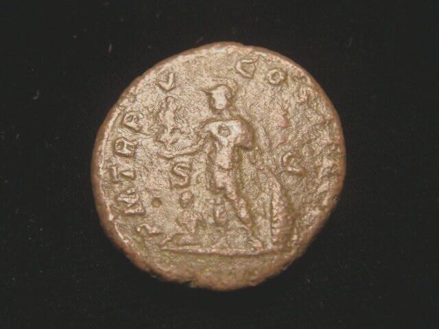 CARACALLA. 198-217. AS. PM TR P (X)V COS IIII PP. Mars.