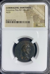 Emperor Antoninus Pius NGC Genuine Roman Coin 138-161AD Commagene Samosata