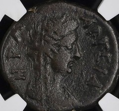 Emperor Nero Egypt under Roman Rule Tetradrachm 54-68AD NGC Graded Hera Argeia