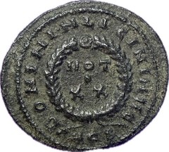 Ancient Roman Licinius I AE Follis VOT XX Aquileia Mint AQS RIC VII 67 Coin