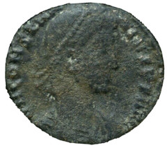 CONSTANTIUS II ROMAN FOLLIS COIN – VG CONDITION – AE 23mm 5 GRAMS
