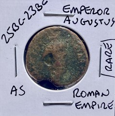 P Carisius Leg Augusti 25BC-23BC Octavian Augustus Ancient Roman Very Rare Coin