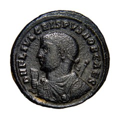 Roman Imperial Coin RARE for Lamda SMANTS Crispus. Caesar, A.D. 317-326 Jupiter