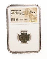 Roman Constans AE Coin (AD 221-350) NGC Certified (CH-AU) Free Shipping!!!
