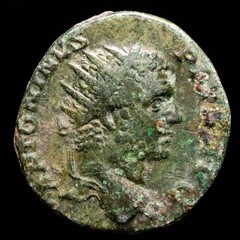 *Lucernae* Caracalla Dupondius FORT RED TR P XIIII COS III Rome 211-217 A.D.