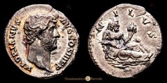 Adriano Denario (2,79 gramosg) 130-133 d.C. Roma RIC II.3 1543; RSC 991 XF-