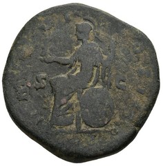 Roman Bronze Sestertius – Rome 175 AD – Marcus Aurelius – Roma