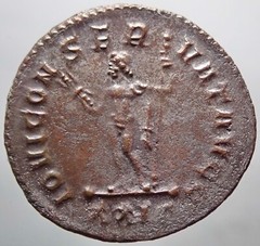 RARE, Large flan !!! Roman Imperial Diocletian IOVI Jupiter Authentic Original !