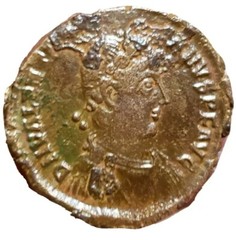 Valentinian II 375-392 AD. Roman Imperial. Rare type